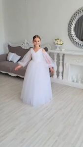 FLOWER GIRLS BRIDESMAID TUTU DRESS FOR KIDS DRESS