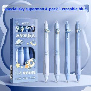 MONLEYTA | Blue Crystal Neutral Pen For Students Ergonomic Hot Sensation Erasable Black Water Pen Practice Writing Pen For Third Grade