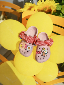 Belle | Cute Childrens Clogs Brown Bear Design