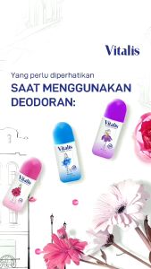 𝗝𝗨𝗡𝗞𝗜𝗘 𝗠𝗔𝗞𝗘𝗨𝗣 - Vitalis Deodorant Roll-On Perfumed 40ml