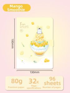 deli | Morandi Color Skin Feel A5 Leather Journal Multi-use Notebook