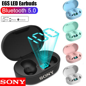 🎧【Ready stock】FREE Shipping+COD🎧 Original Sony E6S pro TWS Fone Bluetooth Earphones Wireless Headphones Earbuds Gaming Headset For Xiaomi Android Lenovo Earphones