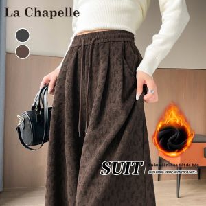 La Chapelle | Quần Tây Chân Rộng In Đô La Mèo Lông Giả Dày