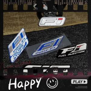 BLUE CORE FI System Logo Reflective Decal Motorcycle Sticker Moto GP Team For Honda CBR For Suzuki For Yamaha Kawasaki BMW CFmoto