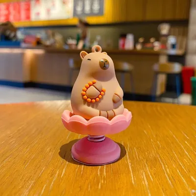 New Capybara Rocking Decorative Figure for Car Desk and Scooter