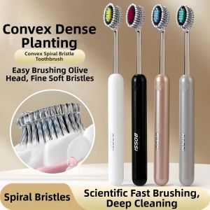 Spiral Bristles Deep Cleaning Adult Toothbrush