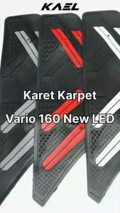 Karpet Karet Honda Vario 160 New Keset Pijakan Alas Kaki Motor Merah-Biru-Putih-Abu