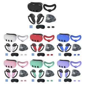 [Vktech] 7pcs VR Protective Cover Set for Meta Quest 3 Anti-Scratch and Anti-Fall Durable Silicone Accessories for Safe VR Gaming
