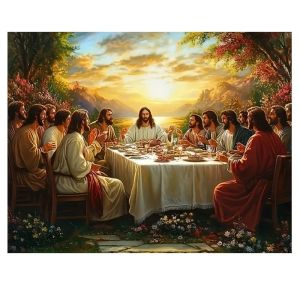 Adult Jigsaw Puzzle 1000 pcs Puzzle RThe Last Supper of Jesus and His Paper Puzzle Decorative Painting Exercise Brain Thinking