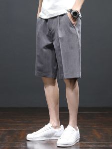 ROMON | Lormen Mens Ice Silk Quick Dry Thin Summer Shorts Casual Loose Five-Quarter Pants Straight Leg Comfortable Fashionable Youth