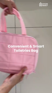 HH 4 Layer Hanging Wash Bag Travel Toiletries Organizer Cosmetic WashBag Beg Mekap Kosmetik Waterproof Murah Large 洗漱化妆包