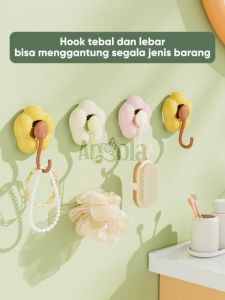 Angola Gantungan Serbaguna Motif Bunga E53 / Wall Hook Kop / Gantungan Tembok Multifungsi Tanpa Bor