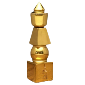 2025 Yearly Pure Copper Five Wheel Tower Ornament Lucky Home Decoration Safe Keeping Yellow Brass New Classical Style Desktop Placement