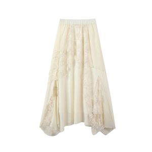 WESTAYONE | Quần Áo Knitwear Tay Ngắn Phong Cách Có Hoa Tường Vi Phù Hợp Để Lớp