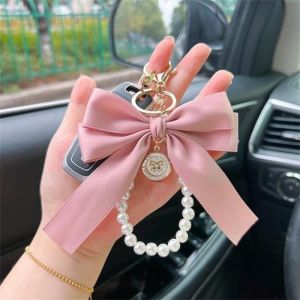 Móc Khóa Nơ Lớn Kèm Túi Đựng Trang Trí Hợp Kim Kẽm Phụ Kiện DIY Cho Hộp Tai Nghe Dùng Trang Trí Túi Xách