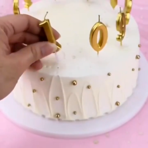 0-9 Numbers Cake Candle Happy Birthday Cake Topper Favor Baking Gift Party Decoration Handcrafts