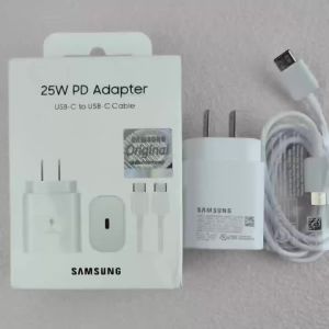 Samsung | Original Samsung 25W US Super Fast Charger Type C Adapter For Galaxy S26 S25 S24 S23 S22 Ultra Note 10 A56 A36 Z Flip Fold 7 6 5
