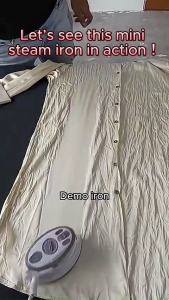 SPIRIT Mini Iron Travel Portable 110-240V Steam Iron Travel Use Wet & Dry Sterika Non-Stick Soleplate