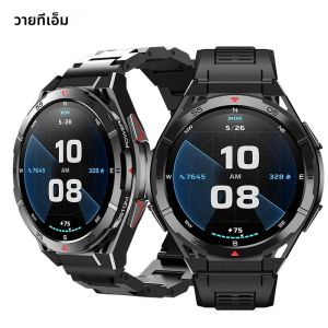 YTOM X2 GPS 3ATM กันน้ํา SmartWatch เข็มทิศ 1.43 นิ้ว AMOLED HD รอบหน้าจอกีฬาสมาร์ทนาฬิกา PK Stratos 2 Ultra สําหรับชาย