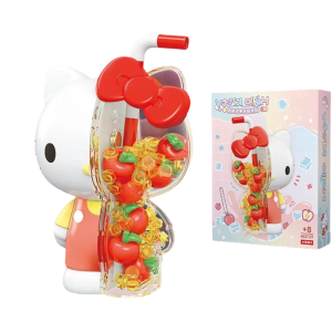 Sanrio Building Blocks Hello Kitty My Melody Cinnamoroll Kuromi Action Figurine Model Puzzle Assembly Toys Kids Birthday Gifts