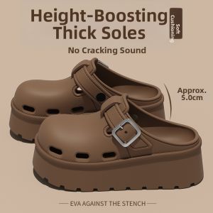 BUYANGSI | Convenient Slip On Summer Sandals with Thick Heel