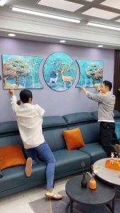 Mẫu Mới 2023 Bộ Tranh Treo Tường 3D Tráng Gương Cao Cấp. Trang Trí Nhà Cửa Làm Quà Tặng Tân Gia