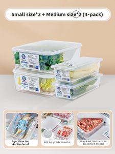 Antibacterial Refrigerator Freezer Container Food Storage Box