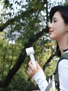 YIOMIO Mini Fan Portable Handheld Rechargeable Electric Fan 3 Speeds Bladeless Turbo Ultra-quiet Desk Cooling Fan Suitable For Summer Outdoor Students