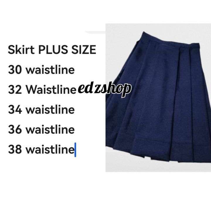 plus size skirt blue school uniform Lazada PH