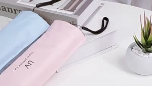 Umbrella ร่มพกพากัน UV ร่ม 5 ตอน ด้ามจับแบน ร่มมินิ กันฝนกันยูวี ขนาดเล็ก น้ำหนักเบา แข็งแรงกันลม กันแดด100% ร่มกันฝนพกพ