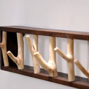 แสงหรูหราเข้าประตูตะขอแขวนเสื้อ ไม้แข็งวินเทจหมวก แขวนผนังประตู แขวนผนังโรงแรมโฮมสเตย์ ตกแต่งผนัง แขวนผ้าพันคอ ชั้นวางผ้าเช็ดตัว