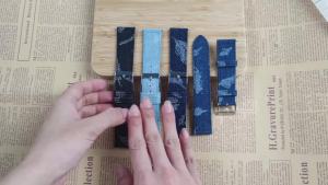 New Denim Pattern Nylon Watchband for Casio Vintage Leather Strap 20mm 22mm Watch Band for Omega for Seiko Men Women Accessories