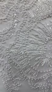 2026 Beautiful French Net Lace with SequinsNewest African beaded embroidery lacefashion french pearls Lace Fabric AT2763
