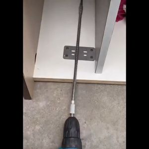 Sambungan Mata Bor Stainless Extention Rod Shaft Logam Poros 200 mm