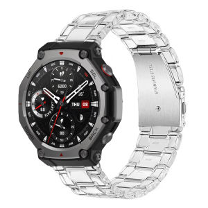 Smart Watch Strap For Amazfit T-REX 3 Colorful Clear Resin Bracelet For Huami Amazfit T Rex 3 Man Woman Wrist Band Correa Belt