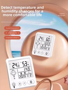 Indoor Digital Thermometer Precise Electronic Humidity Meter Baby Special Temperature Gauge Pet Parrot F2971 Home Use