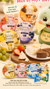 Hà San QBB Cheese Dessert nhiều hương vị 6 phần/hộp