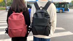 Waterproof nylon backpack bag Korean fabric large capacity college student folding men backpack travel computer backpack
