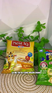 Cháo yến trẻ em Yến Việt Nest IQ vị thịt bằm công thức độc quyền Viện VIAM bổ sung Omega 3 DHA 50g/gói