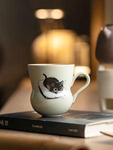 Cốc Cà Phê Gốm Sứ Màu Xám Cốc Cà Phê Văn Phòng Cốc Trà Chiều Sang Trọng Cốc Nước Bằng Gốm Sứ Cốc Cà Phê Nghệ Thuật Thủ Công