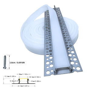 Flexible Bendable LED Aluminum Profile Channel with Replaceable Silicone Diffuser Cover 1-5m Black/White for Strip Light