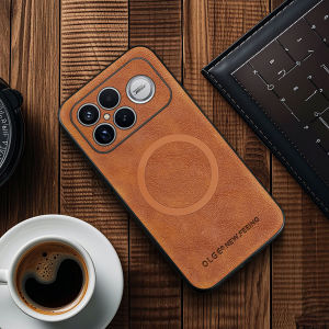 szhaiyu | For Magsafe Leather Phone Cases for POCO X7 F7 F8 X8 Pro Ultra Max Magnetic Wireless Charging Protective Cover
