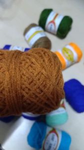 ไหมพรมฝ้าย DIY เสื้อกันหนาว4ply 20-25g ไหมพรมคอตตอนนม babyJoy ถักนิตติ้ง และ ถักโครเชต์