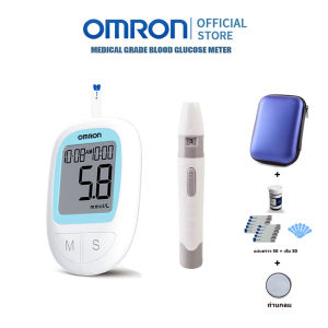 【มีประกัน 5 ปี】 เครื่องวัดน้ำตาลในเลือด  OMRON รุ่น M-503 เครื่องตรวจเบาหวาน ของแท้ (แถมฟรี แถบตรวจน้ำตาล 50 ชิ้น+ปากกา 1 ด้าม+50 มีดหมอ)