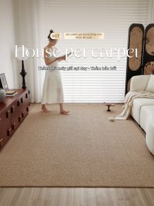 JINGZHIQIN | Sisal-like Cat Scratch Resistant Washable Jute Wood-style Carpet