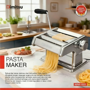 KIMITSU Pasta Maker KPM-1501 | Mesin Giling Adonan & Mesin Ampia Stainless Steel Tebal Anti Karat+