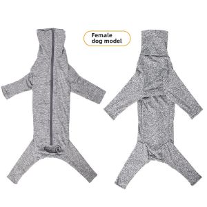 Pet Dog Clothes Lingti Whippets China Canines Tight Anti-Lint Bottoming Shirt for Postoperative Comfort Four-Legged Pet Clothing