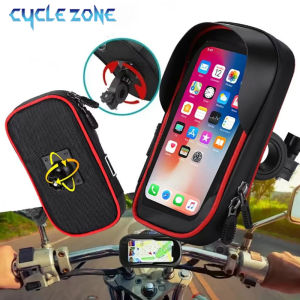 Bike Phone Holder Bag Rotatable Motorcycle Phone Mount Bag TPU Touch Screen Bicycle Handlebar Phone Case for Cycling Motorbike