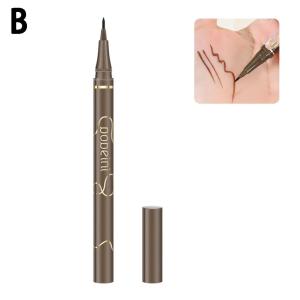 Waterproof Quick Dry Liquid Eyeliner Pen Ultra-fine Matte Black Brown Lasting Lying Silkworm Eyeliner Pencil Beauty Eyes Makeup