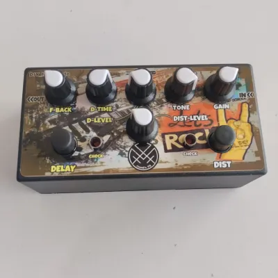 efek gitar 2in1 distorsi delay